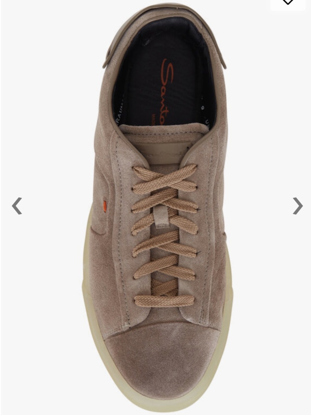 Santoni Despatch Sand Suede Sneaker $595 men's leather size 10